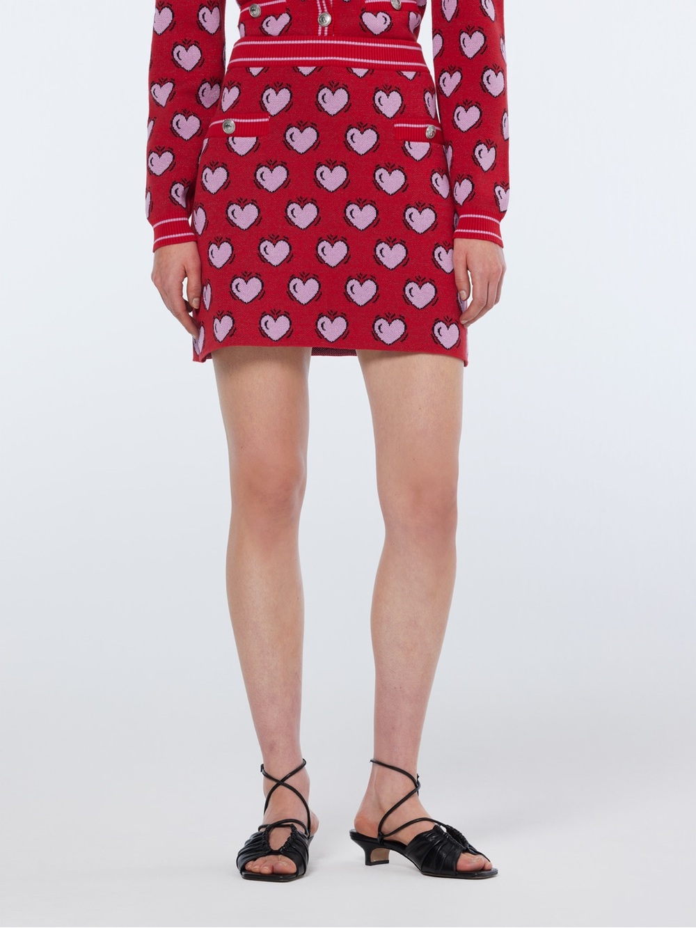 *NWT* SCOTCH & SODA X BURTON MORRIS HEART PRINTED SKIRT